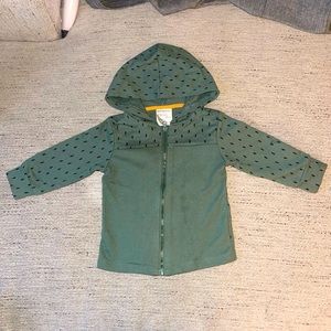 First impressions green zip up baby 6-9m